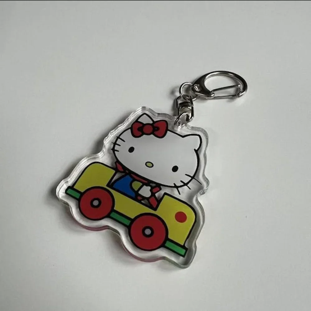 y2k 2000s super cute hello kitty car keychain keyring